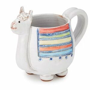 NEW MudWorks USA Dolly the Llama Handmade Pottery Mug